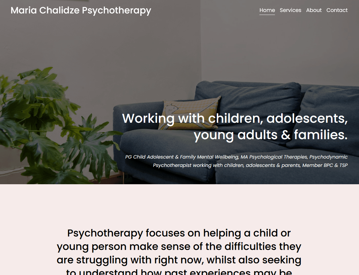 Maria Chalidze Psychotherapy — project image